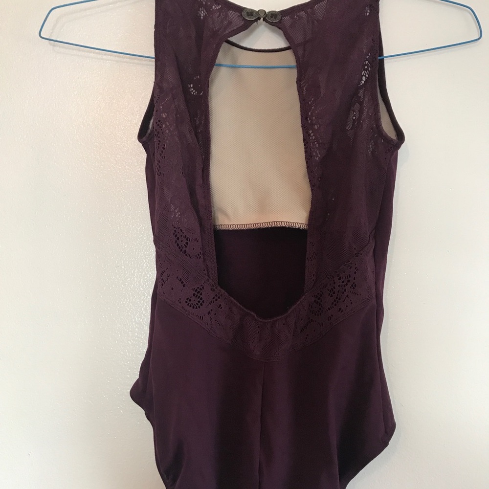 AinslieWear Lace Leotard w/ Built-in Bra